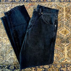 Wrangler boyfriend black denim jeans